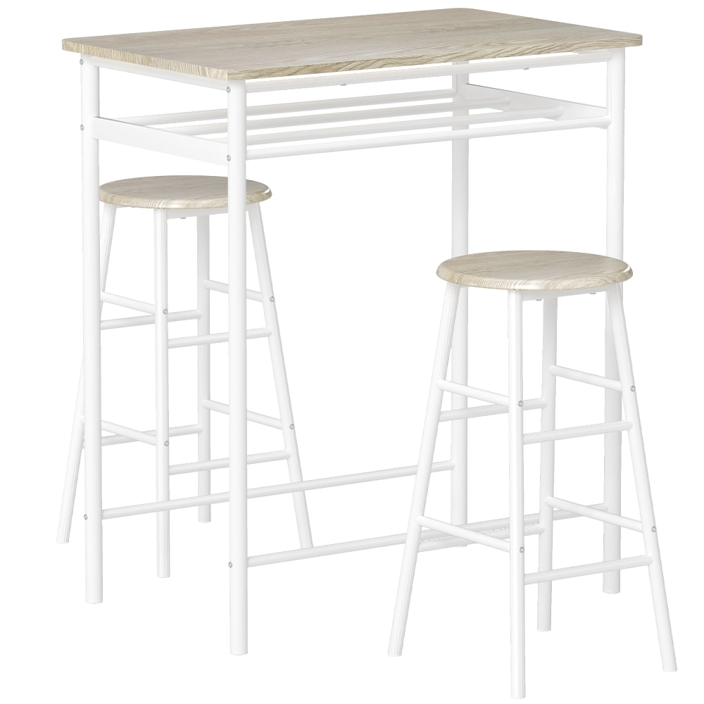 Conjunto de bar 80x50x90 cm blanco