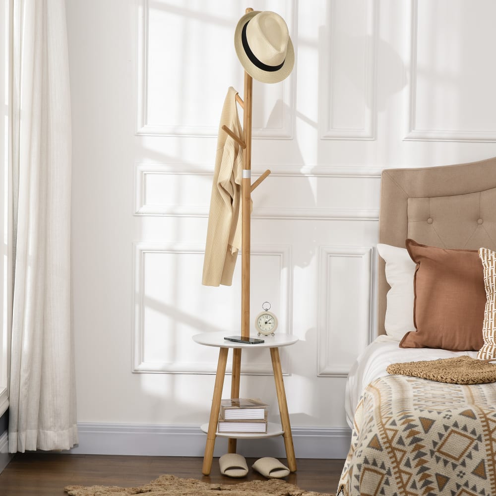 Perchero de pie 39.5x39.5x171 cm madera natural - Maisons du Monde