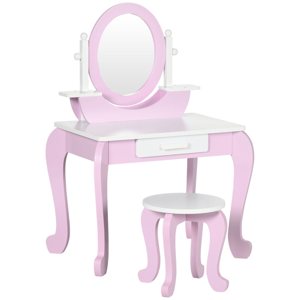 Tocador infantil 65.5x46x93 cm rosa
