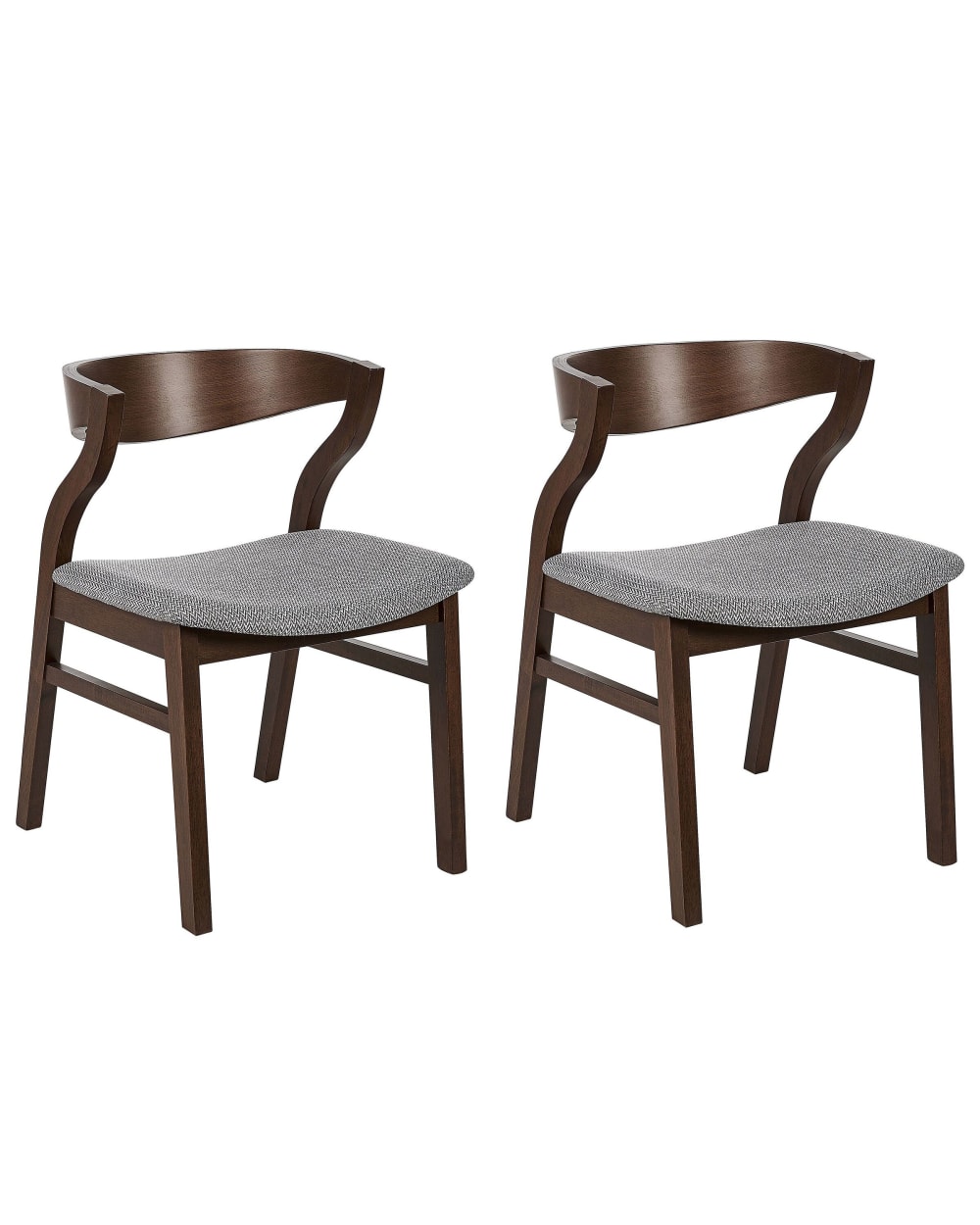 Esszimmerstuhl 2Er Set Aus Holzwerkstoff, Braun