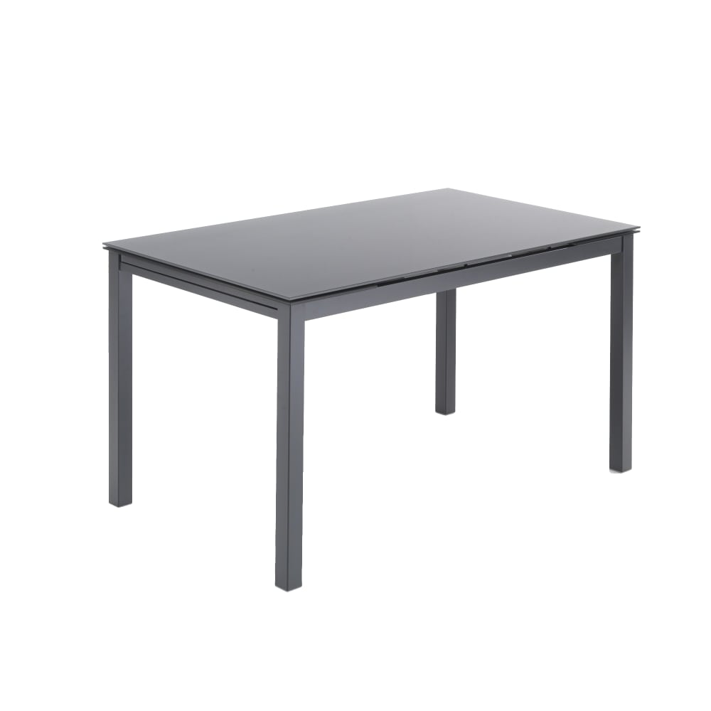Tavolo allungabile in vetro temprato grigio cm. H.75xl.140xp.80 - Vetro