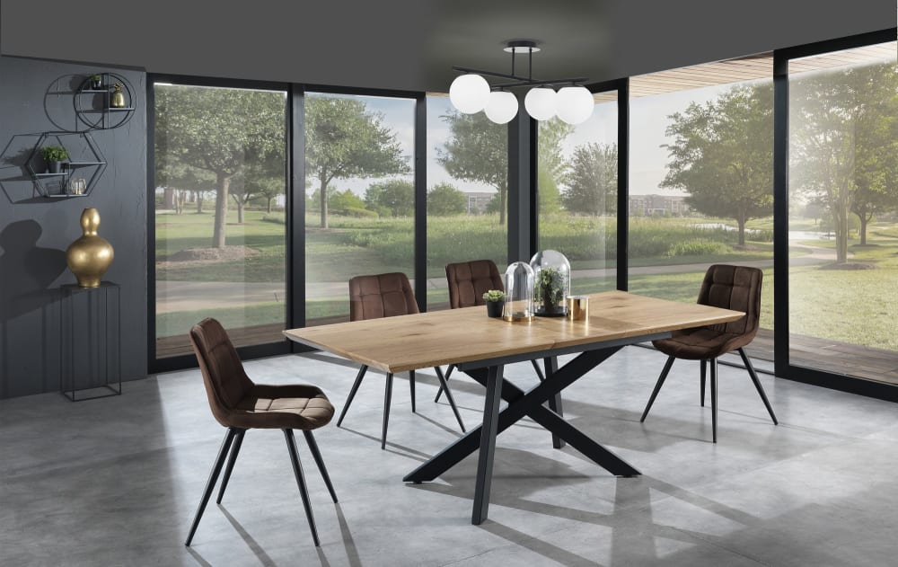 Lampadario in metallo verniciato nero opaco cm. 60x60 h.30 -