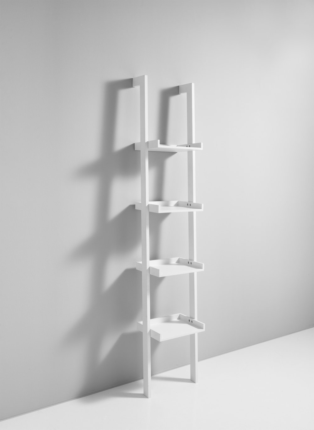 Libreria effetto legno bianca cm. H.180 x l.36,5 x p.34 -