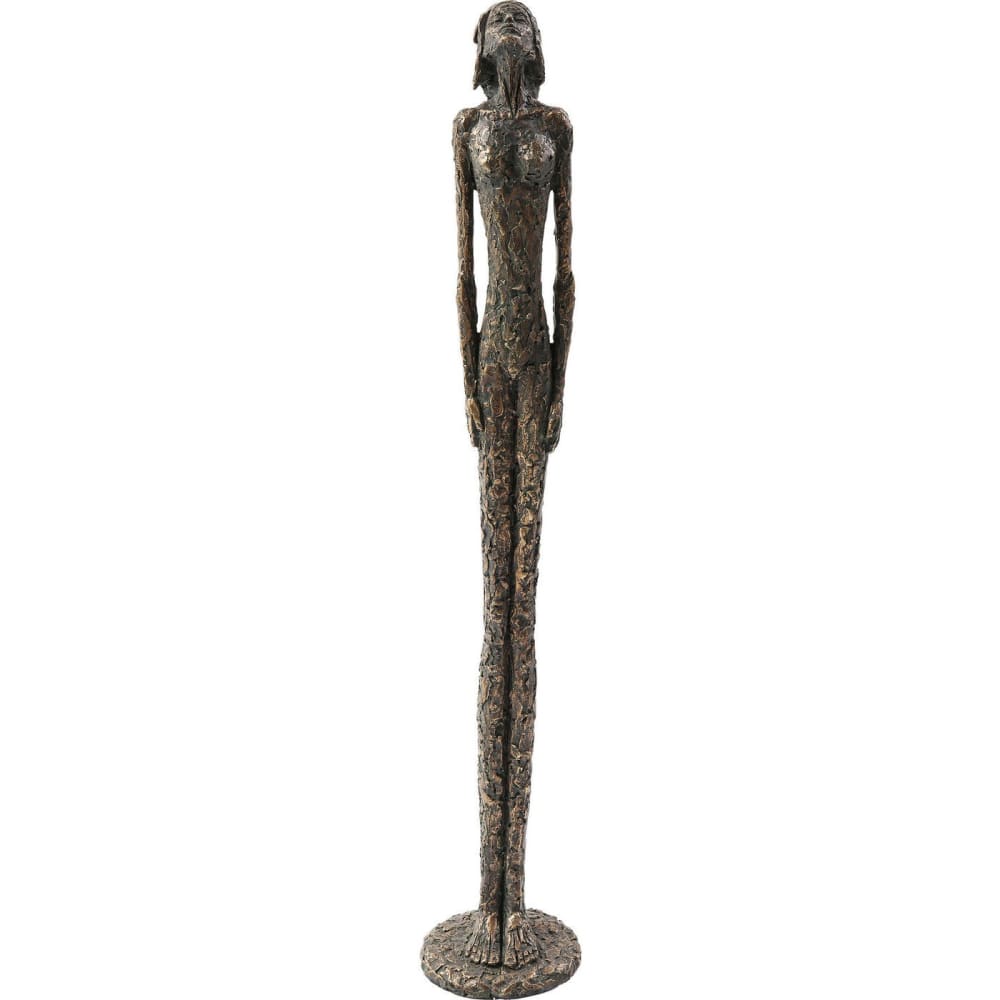 figura decorativa en poliresina y bronce