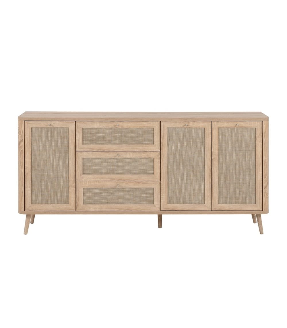 Buffet 3 portes 3 tiroirs - L175 cm