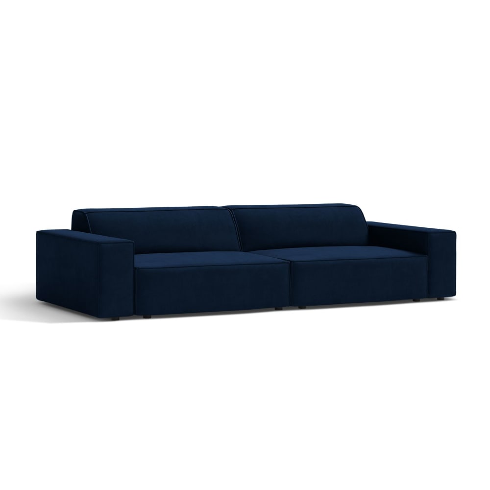 Canapé 4 places en velours bleu roi - Maisons du Monde
