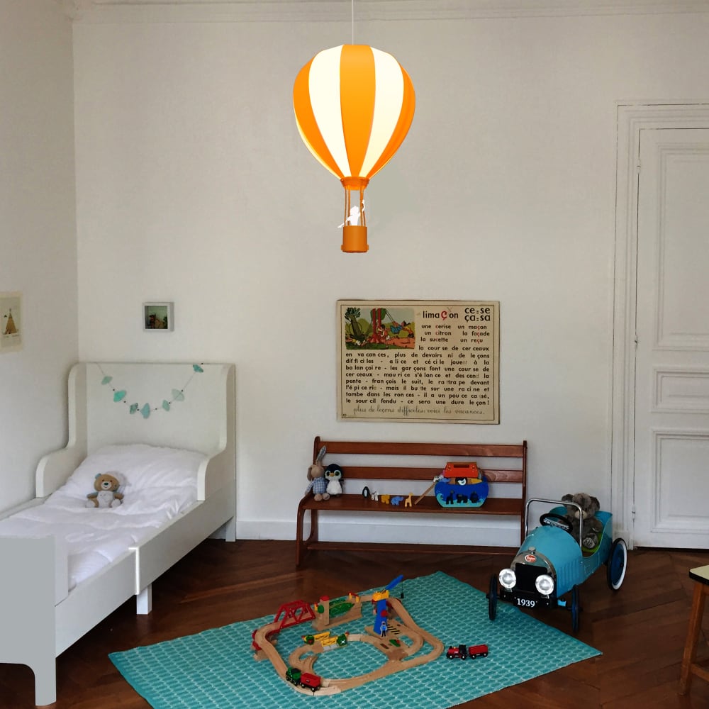 Suspension enfants Montgolfière Orange 46cm (R&M Coudert) - Image 2