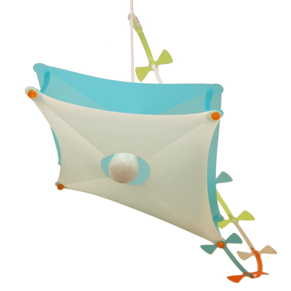 Lámpara de techo infantil Cometa Azul 53 cm