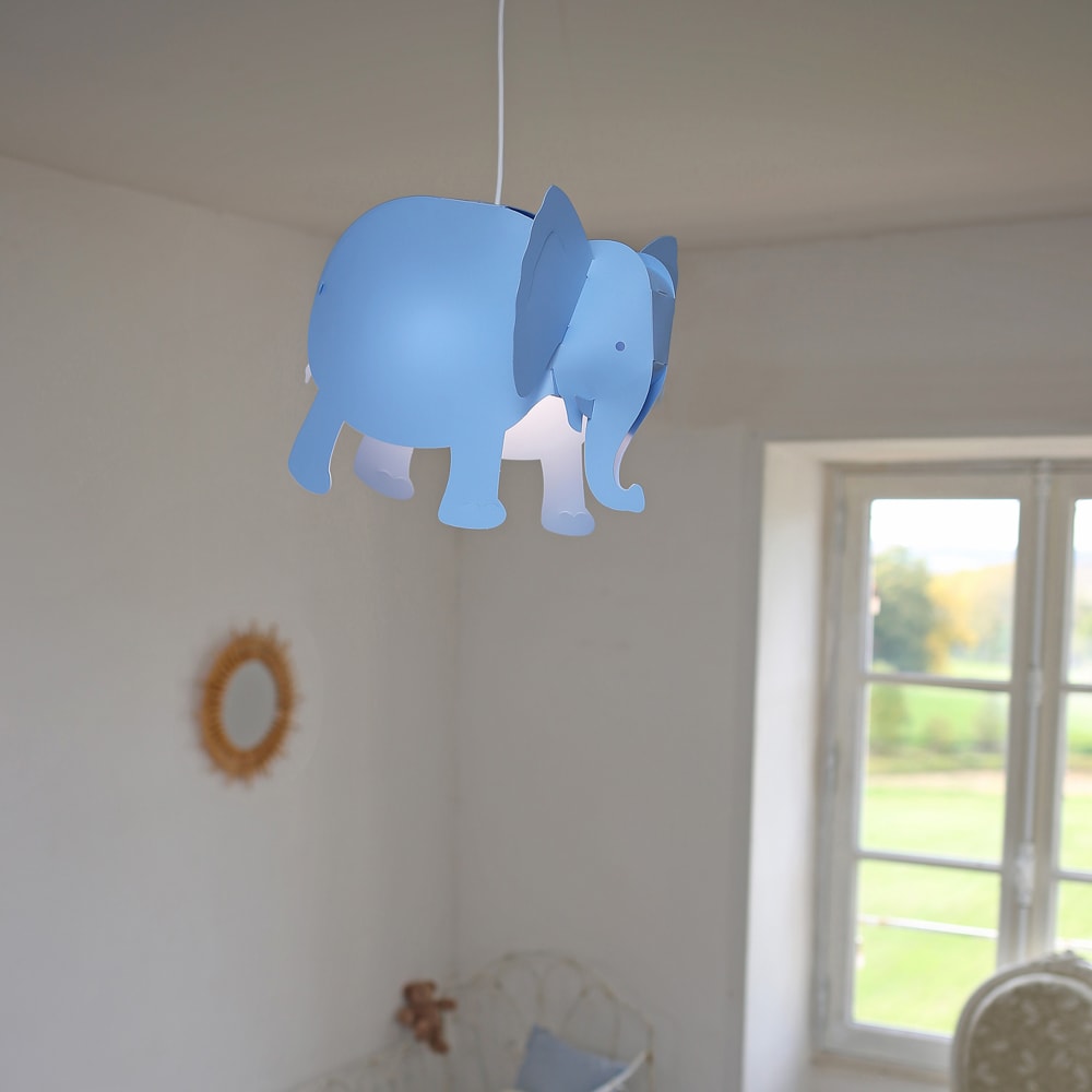 Suspension enfants Éléphant Bleu 33cm - Maisons du Monde