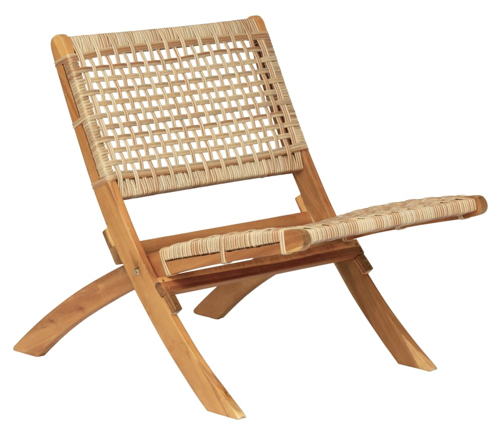 Fauteuil en acacia massif et corde