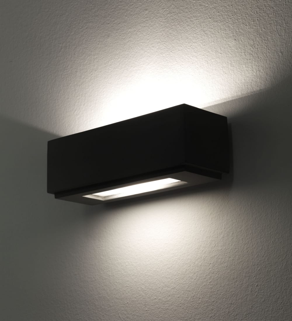 Applique in ceramica grigia cm. L22 x p8,5 x h7,5 -