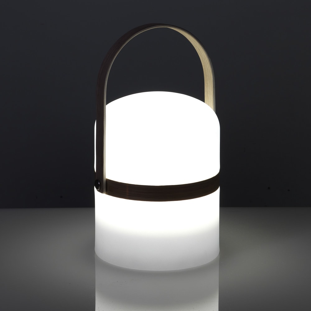 Lampada da tavolo in resina di polietilene bianca cm. Ø14,5