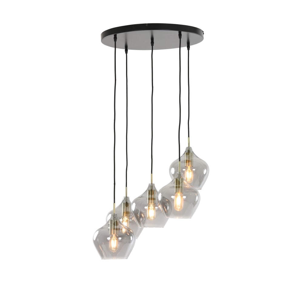 Suspension bronze verre ø61cm