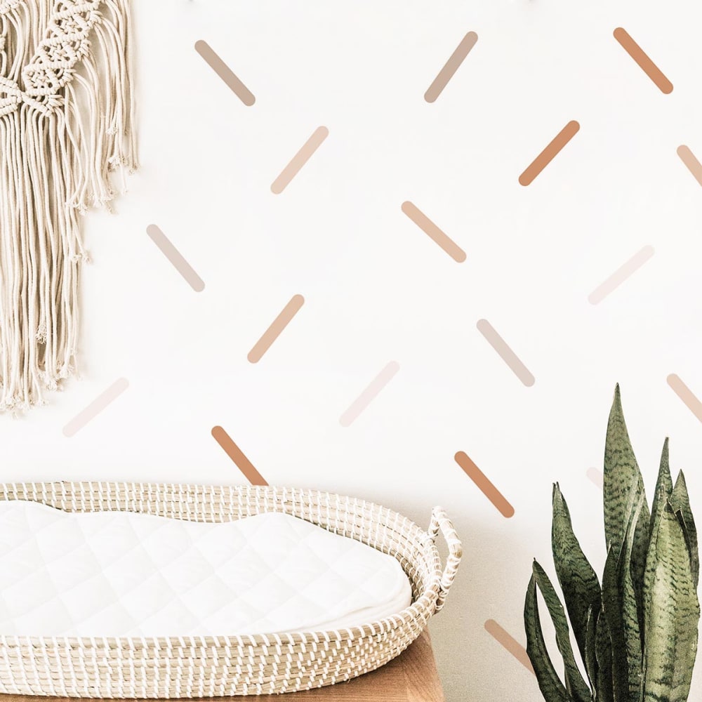 Stickers muraux en vinyle confettis marron et beige - Maisons du Monde