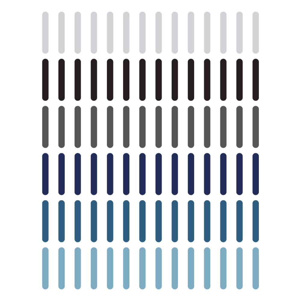 Decochic Selbstklebende Vinylaufkleber mit Konfetti-Muster, blau und grau MEHRFARBIG PVA - POLYVINYLACETAT Kinder