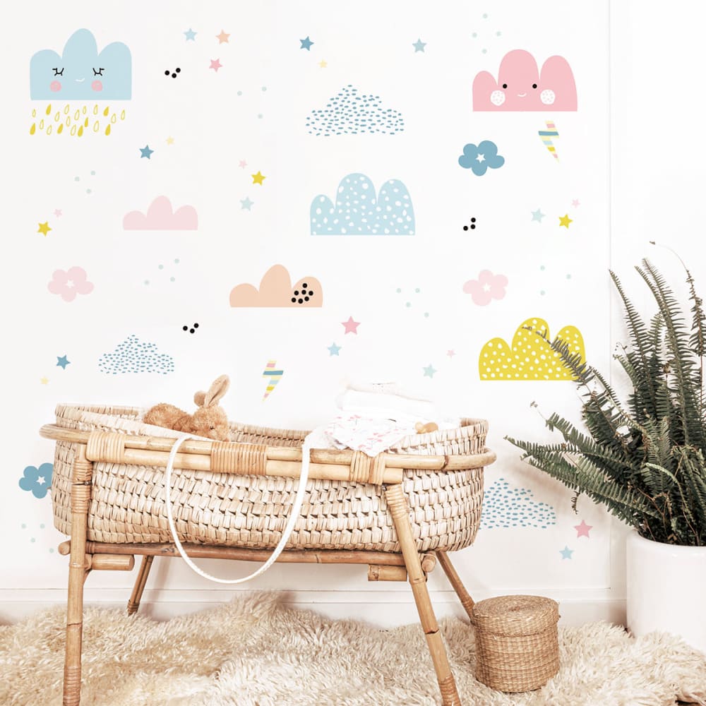 Stickers muraux en vinyle happy clouds multicolore - Maisons du Monde