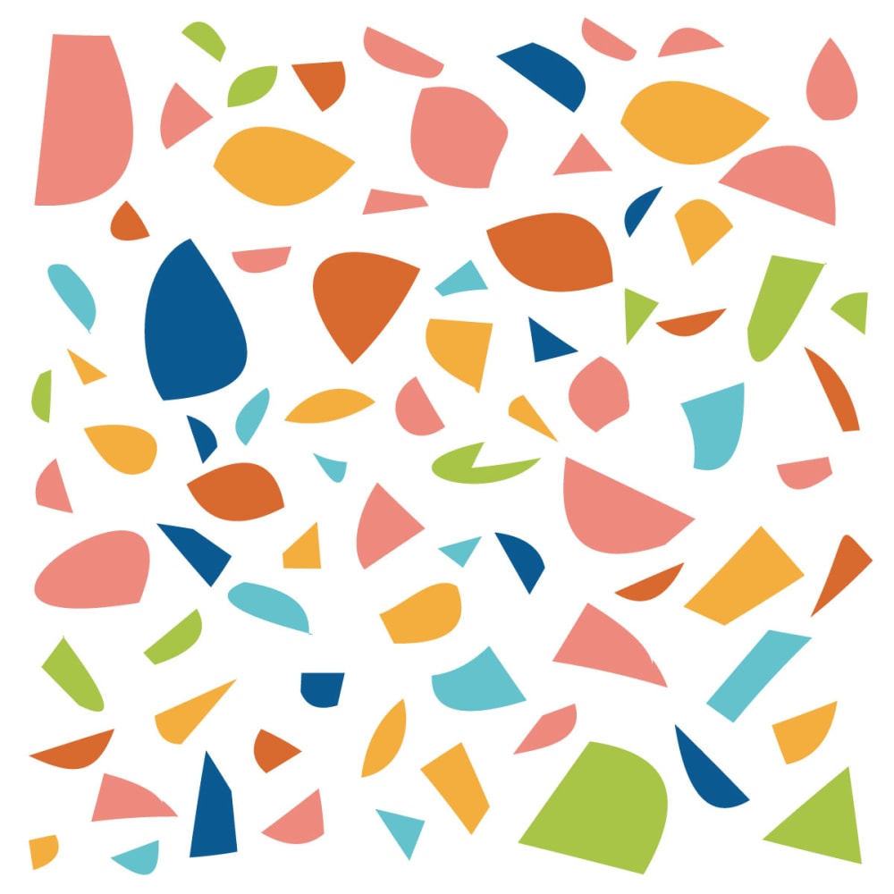 Decochic Stickers muraux en vinyle terrazzo multicolore Multicolore Pva - Polyacétate De Vinyle - 21x30x0cm