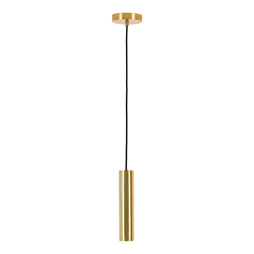 Suspension 1 lampe 6x6x28 cm en acier laiton - ALIK
