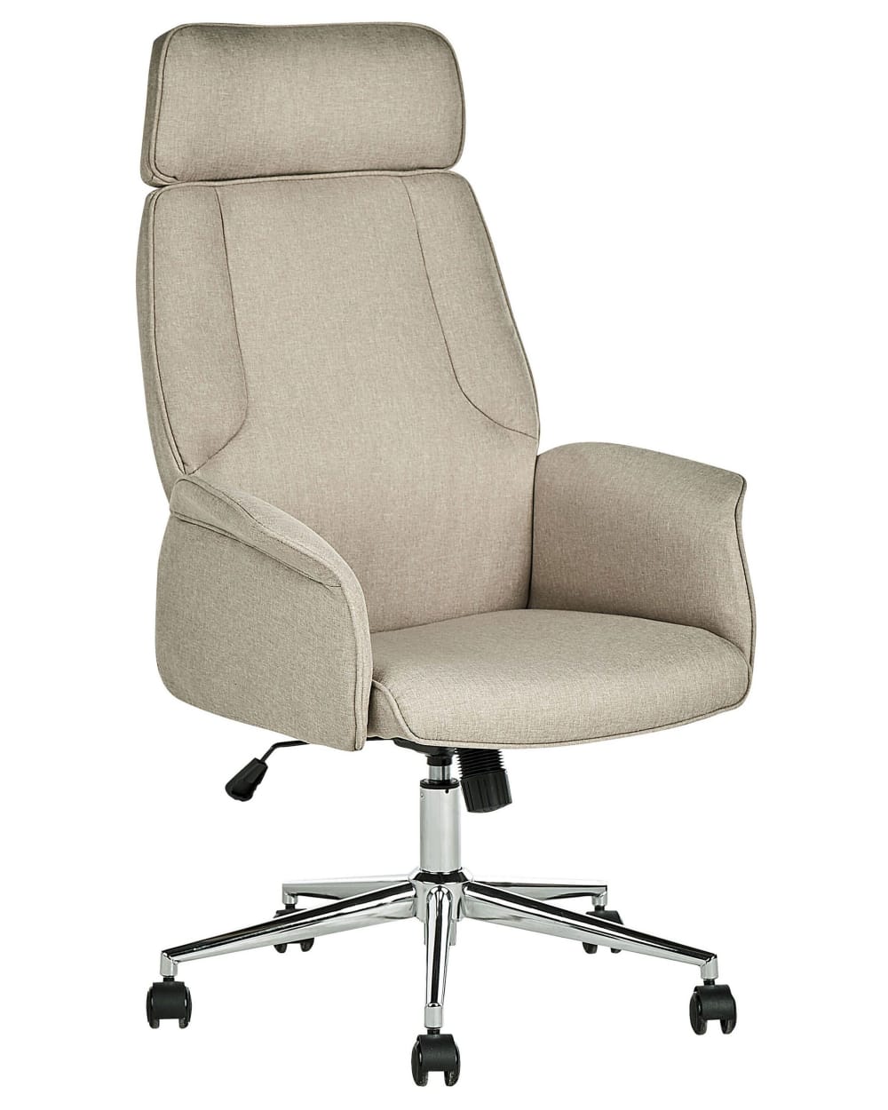 Beliani Bürostuhl aus Stoff 117-126 cm, beige style classic chic - Pes - Polyester