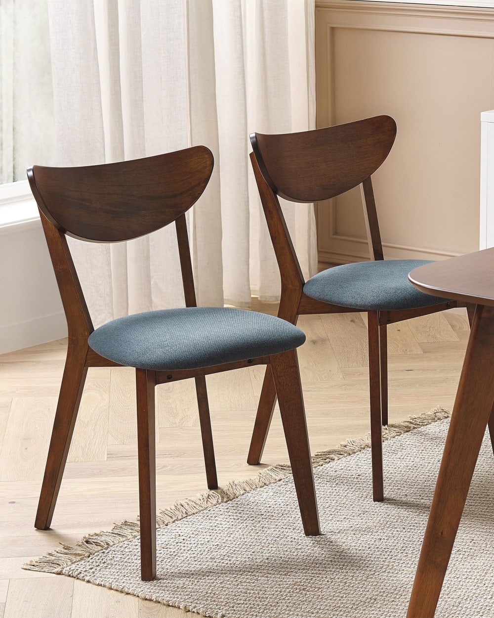 Esszimmerstuhl 2er Set aus Holz, braun - Maisons Du Monde
