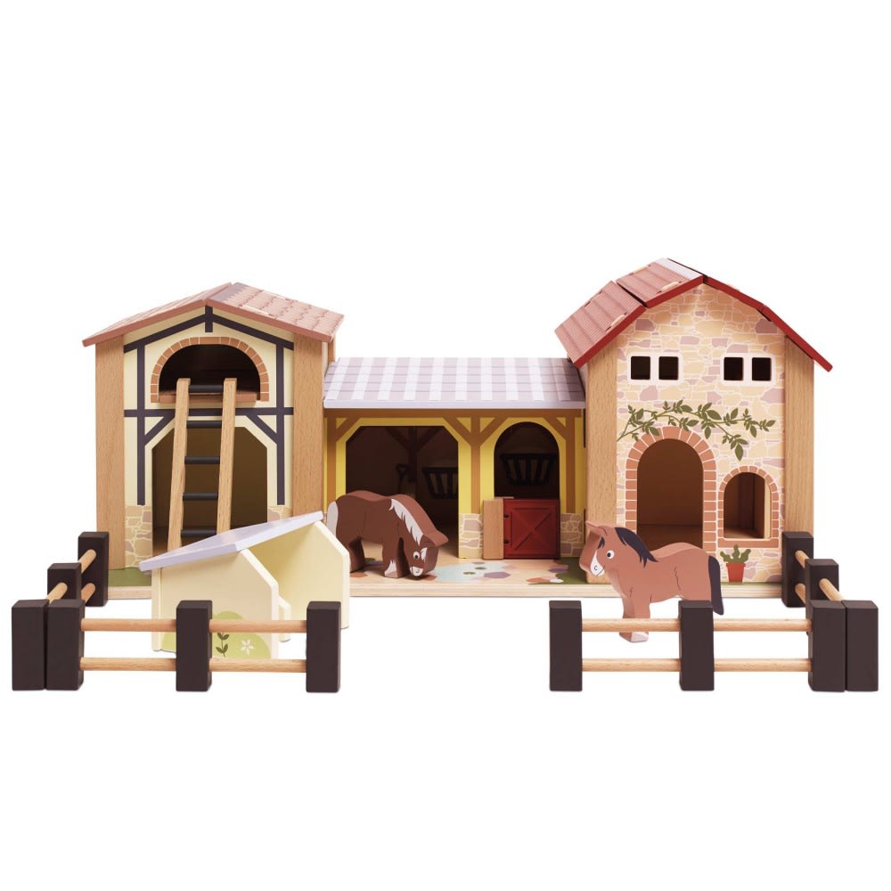 Le Toy Van Der große Bauernhof BRAUN HOLZ Kinder