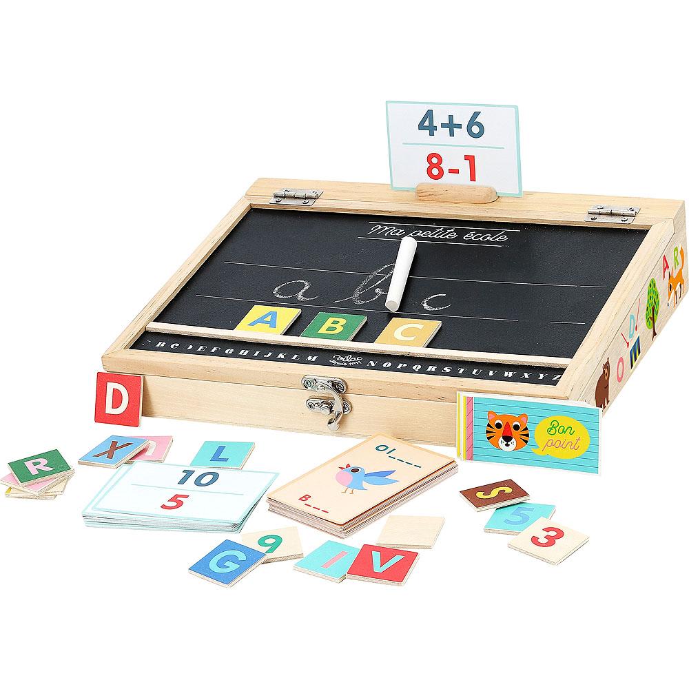 Vilac Jeu éducatif ma petite ecole style contemporain Beige Bois - 30x24x7cm