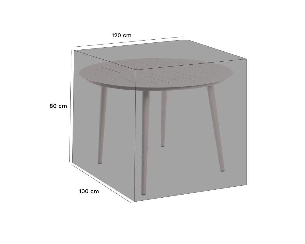 Housse De Protection Table Ronde Bleu Marine - Polyester - Maisons du Monde