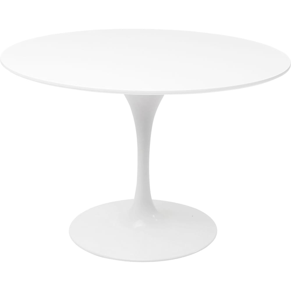 Table à manger 6 personnes ronde blanche D120