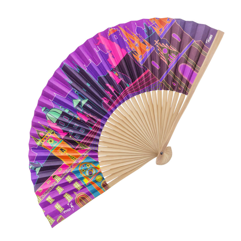 Eventail en papier et bambou bambou 23 x 2,8 x 1,2 cm Eventail en papier et bambou bambou 23 x 2,8 x 1,2 cm