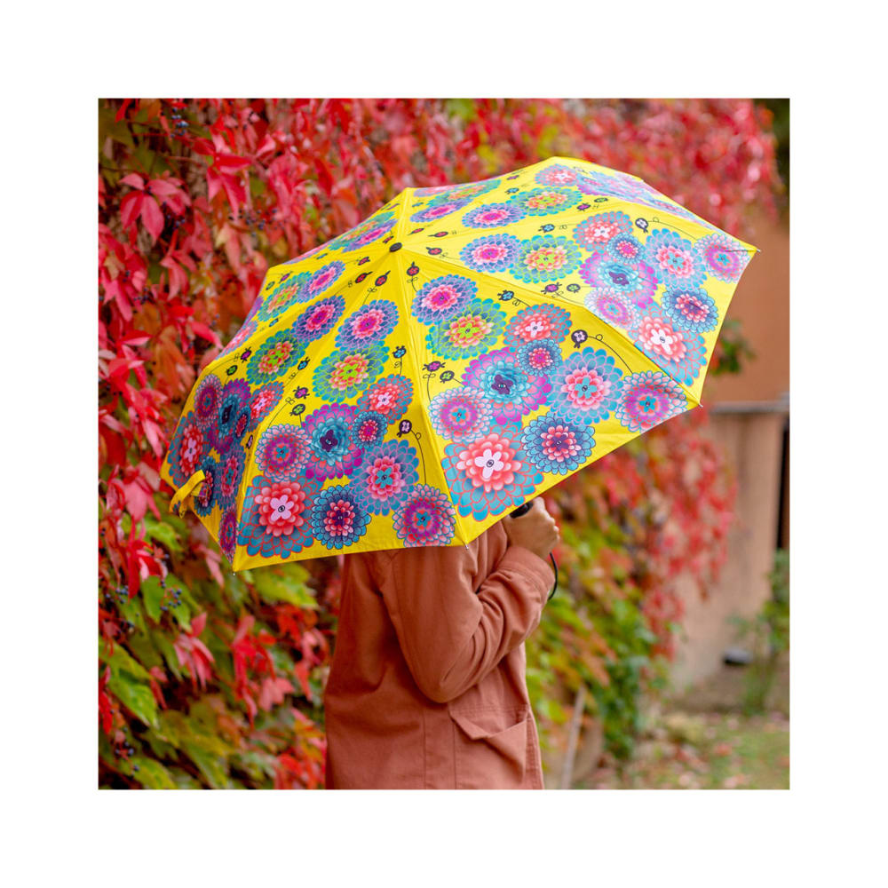 Parapluie pliant jaune aluminium 4 x 4 x 29 cm - Maisons du Monde