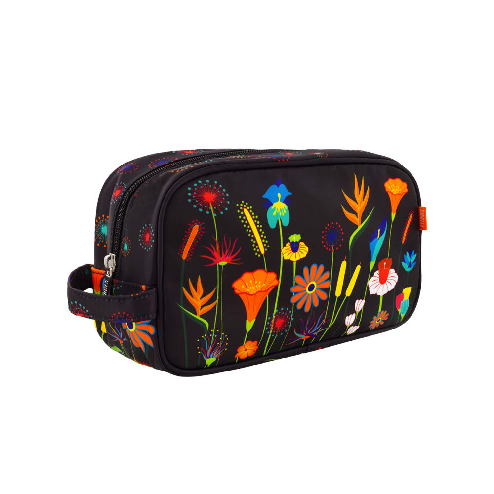 Pylones Trousse de toilette noir polyester 26 x 15 x 10 cm Noir Pes - Polyester - 15x26x10cm