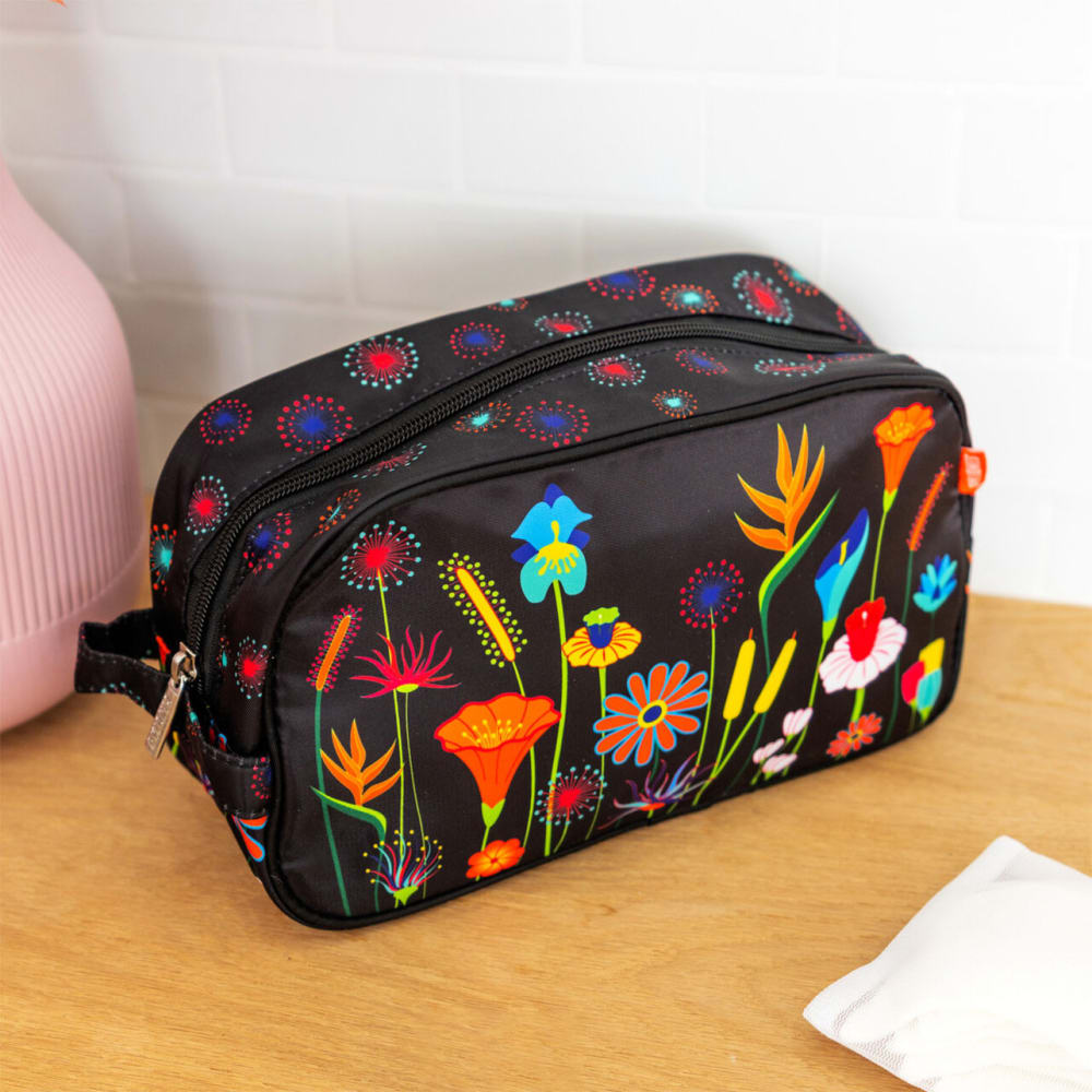Trousse de toilette noir polyester 26 x 15 x 10 cm - Maisons du Monde