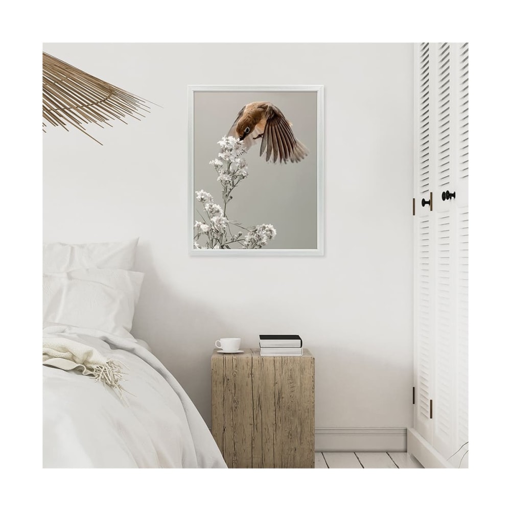 Cadre photo gris clair 40x50 cm bois massif fsc — vue 3