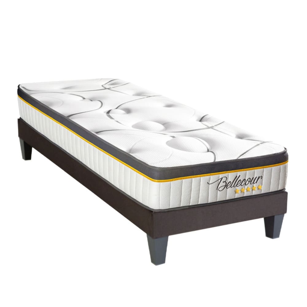 Bellecour 2.0 - matelas ressorts ensachés + sommier bois - ferme