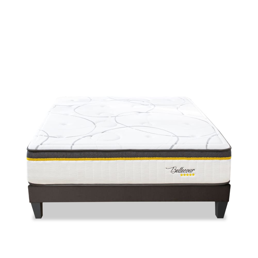Ensemble matelas ressorts mémoire sommier bois 180x200 Ensemble matelas ressorts mémoire sommier bois 180x200