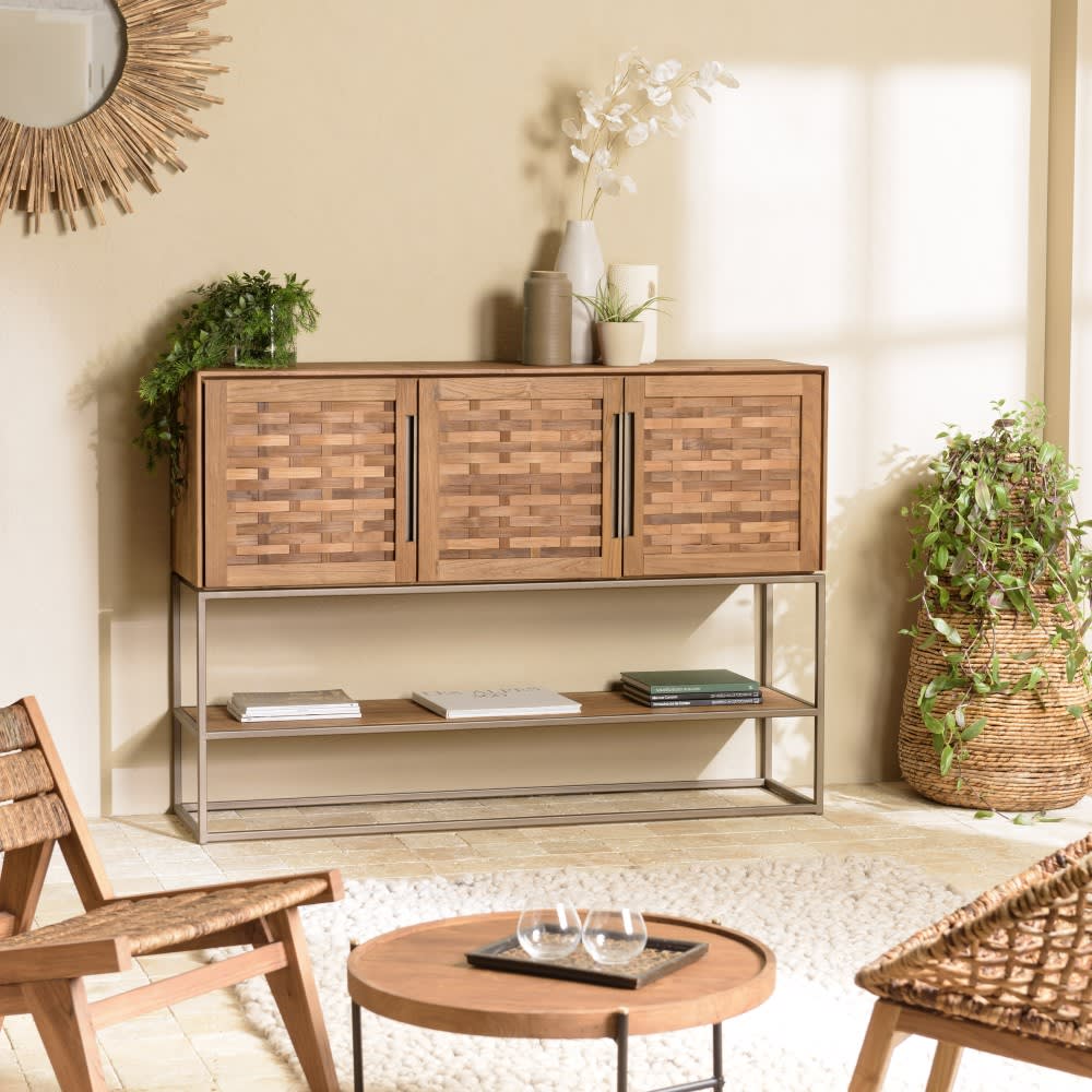 Buffet en bois de teck recyclé 3 portes - Maisons du Monde
