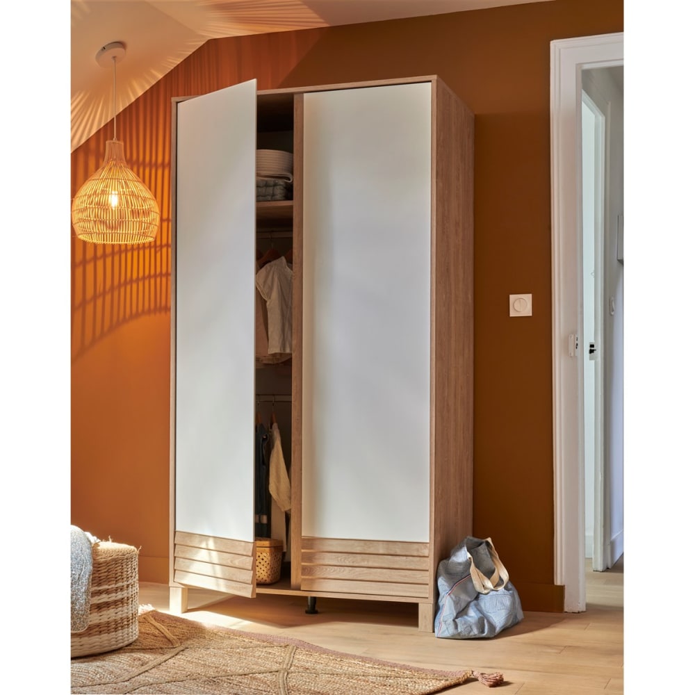 Armoire 2 portes effet bois (Galipette) - Image 1
