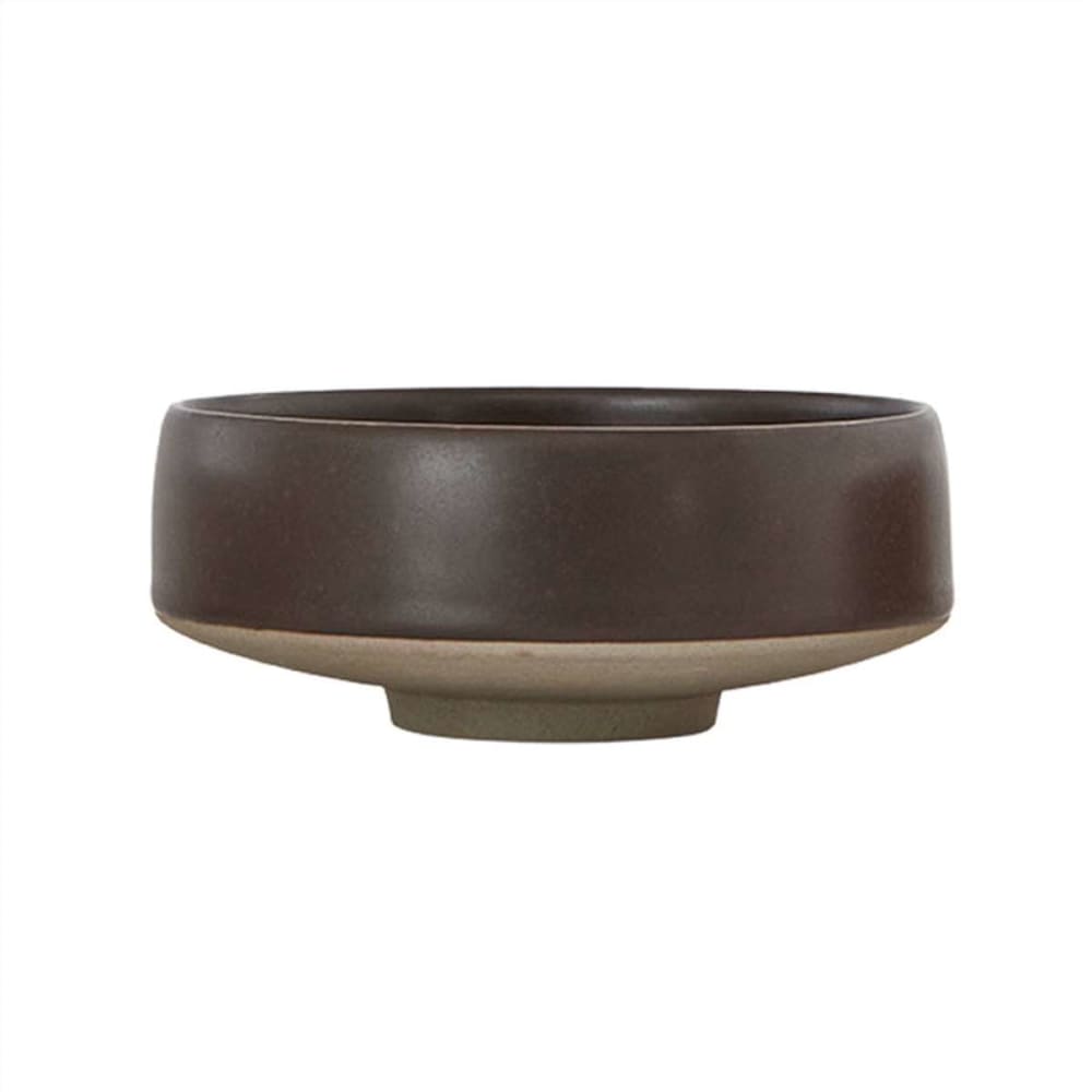 Bol marron en grès Ø17xH7cm