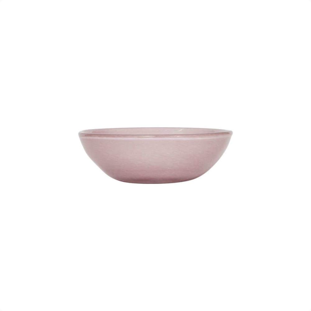 Bol rose en verre Ø15xH5cm