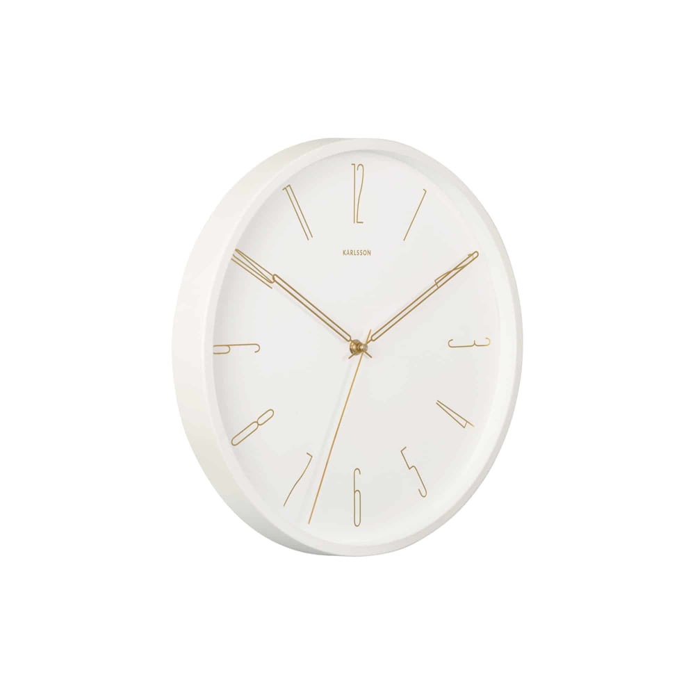 Horloge murale fer blanc ø35cm - Maisons du Monde