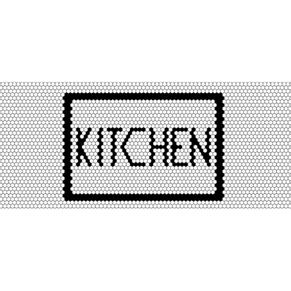 Pinted Vinylteppich kitchen 150x65cm Weiß Pvc - Polyvinlychlorid