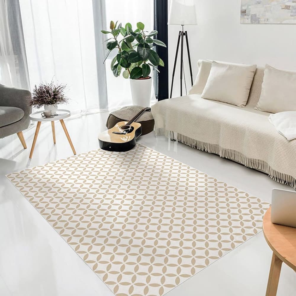 Alfombra vinílica motivos beige 175x74cm - Maisons du Monde