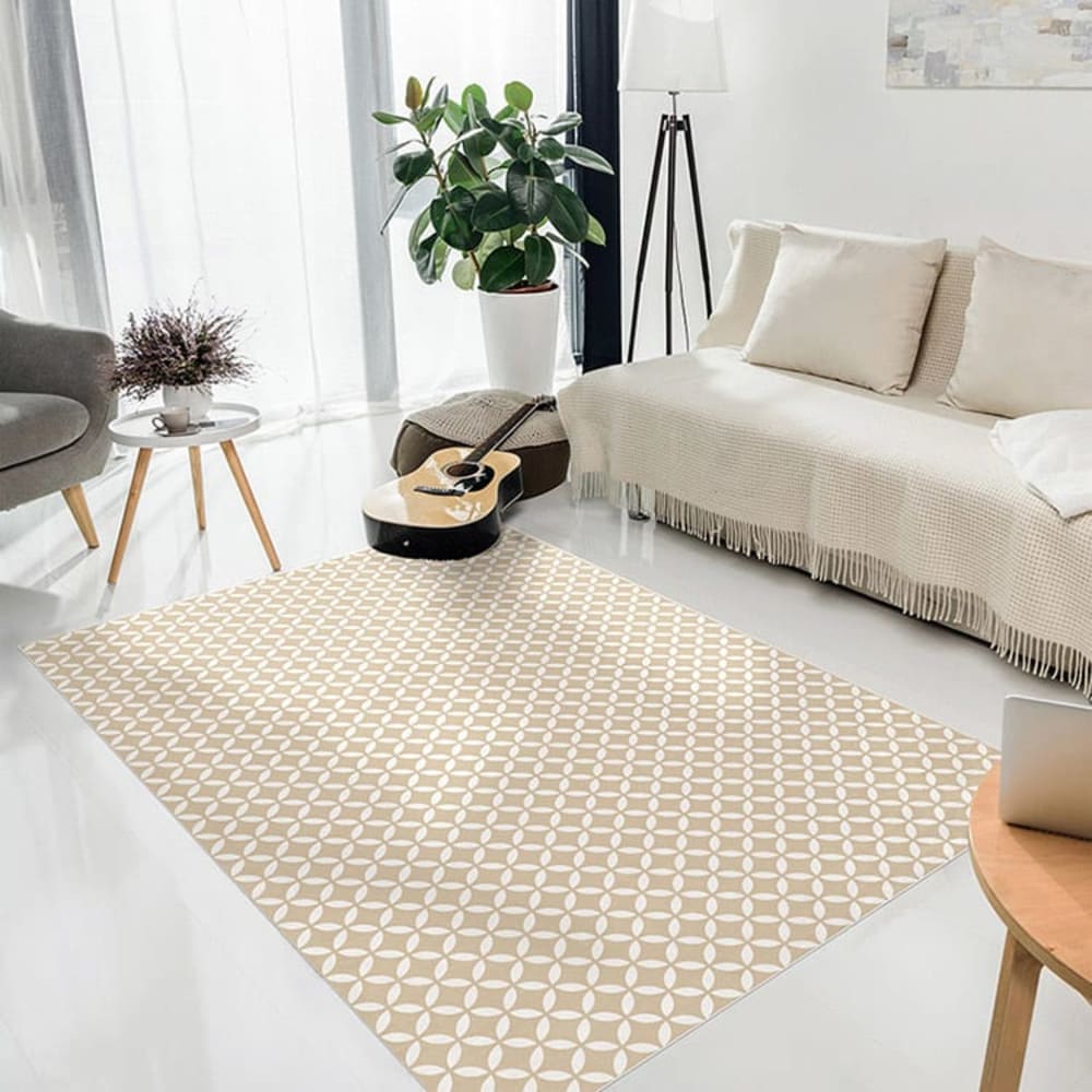 Alfombra vinílica motivos beige 250x64cm - Maisons du Monde