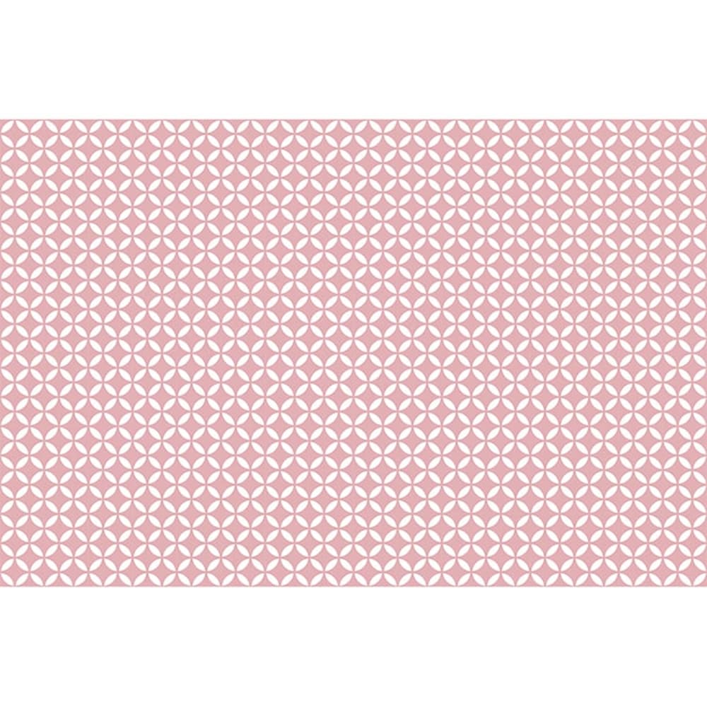 Alfombra vinílica motivos rosa 295x195cm