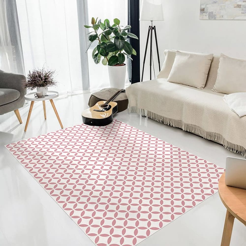 Alfombra vinílica motivos rosa 250x64cm - Maisons du Monde