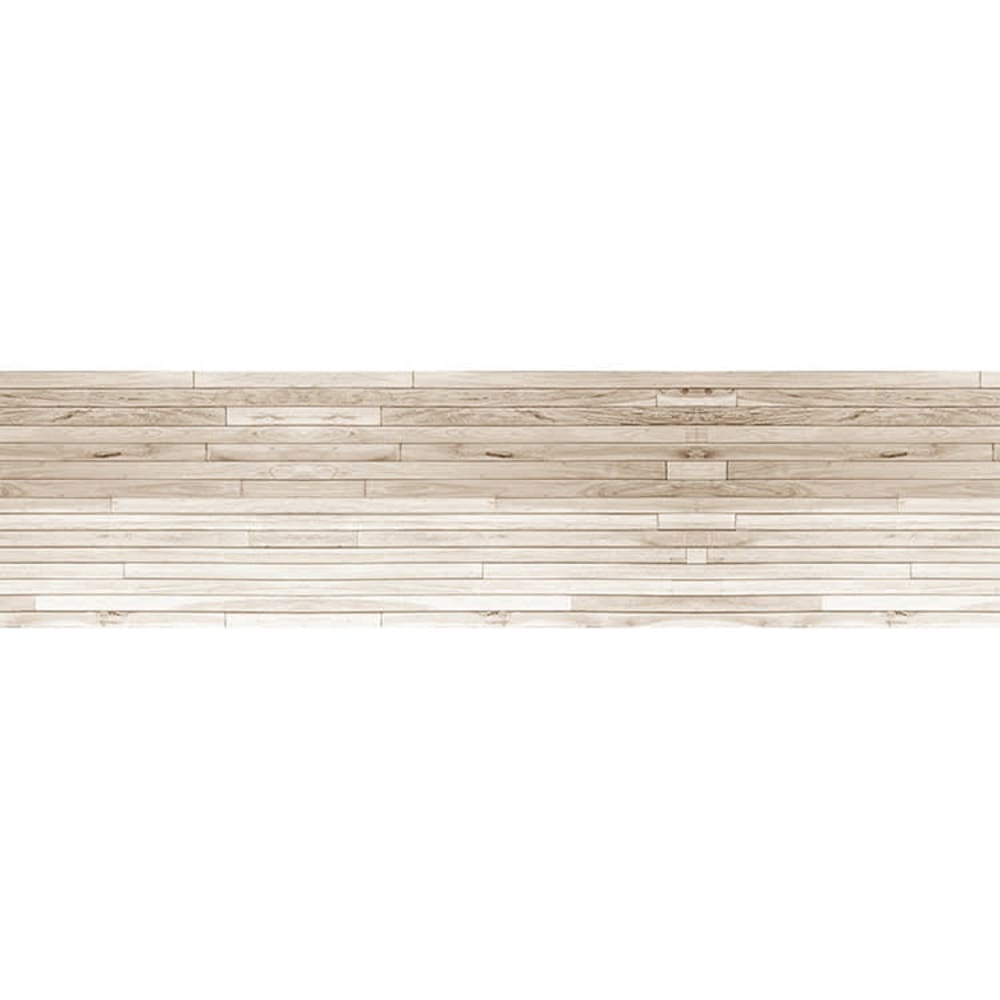 Pinted Vinylteppich mit braunen Bio-Motiven 250x64cm - Pvc - Polyvinlychlorid