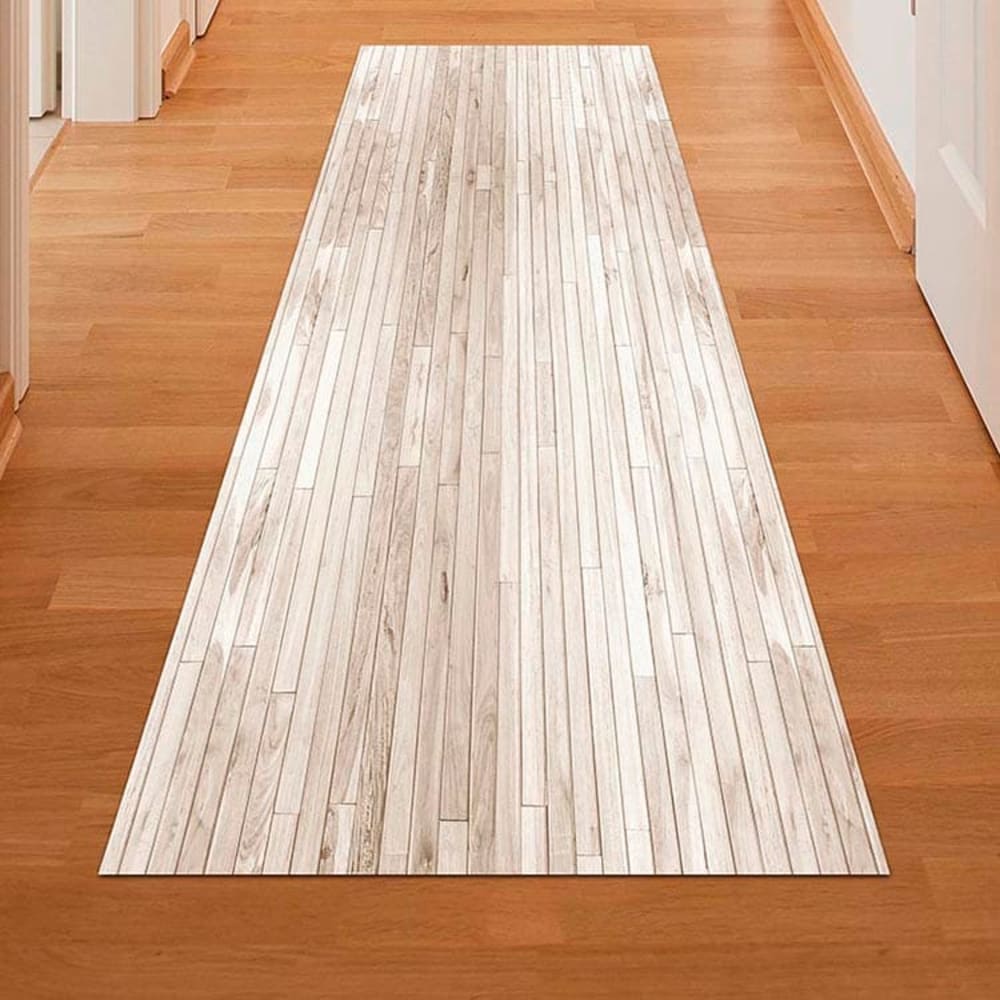 Vinylteppich mit braunen Bio-Motiven 150x65cm - Maisons Du Monde