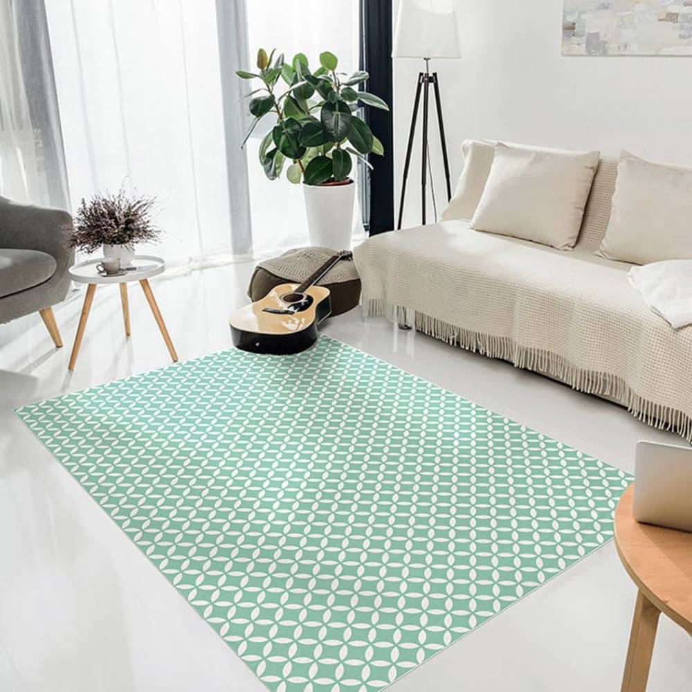 Alfombra vinílica motivos verde 250x64cm - Maisons du Monde
