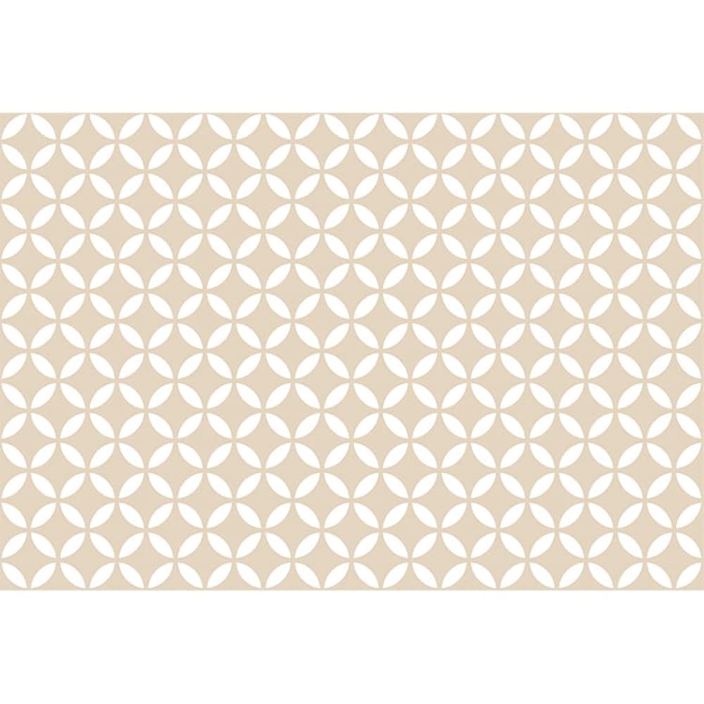 Alfombra vinílica motivos beige 143x97cm