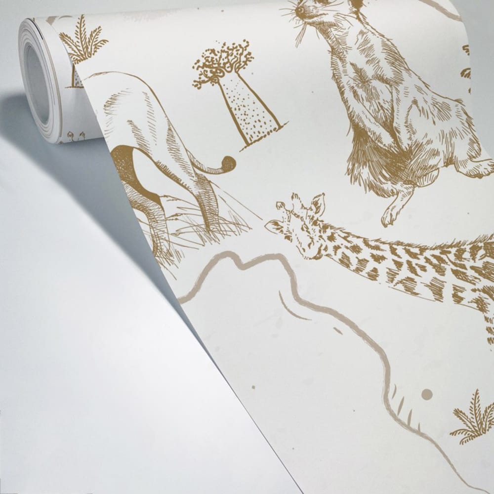 Papier peint panoramique - 7 lés : 336x270cm - Blanc - 99DECO (99Déco) - Image 1